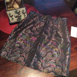 ❤️NWT Peacock Shimmer Mini Skirt